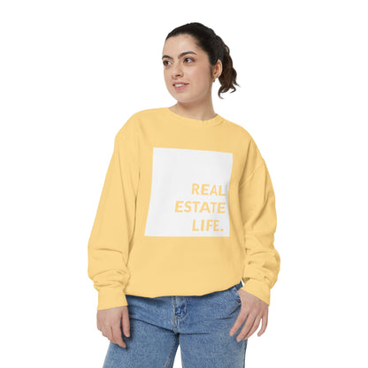Real Estate Life Sweatshirt - White Square