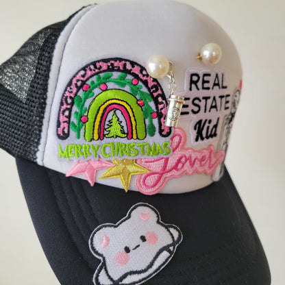 Limited Edition Kids Foam Trucker Patch Hat – Real Estate Kid, Christmas Rainbow, “Lover” Script + Taylor Swift Patch