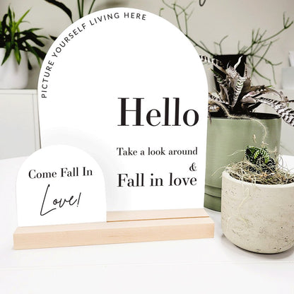 Arched Hello Sign - Kit No.1
