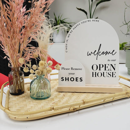 Arched Welcome Open House Sign - Kit No.1