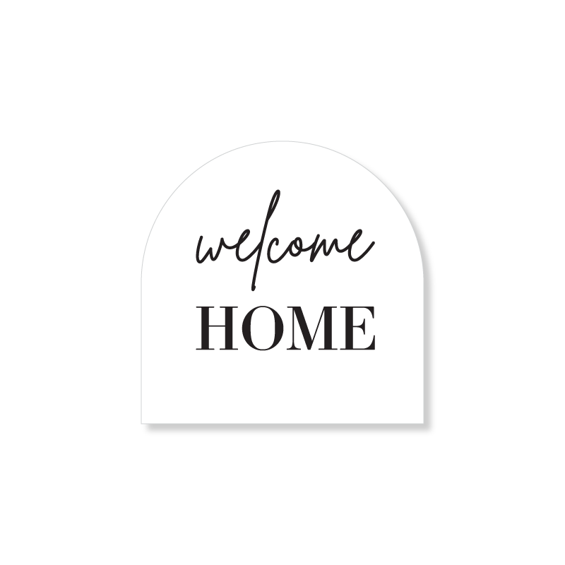 Arched Welcome Open House Sign - Kit No.2