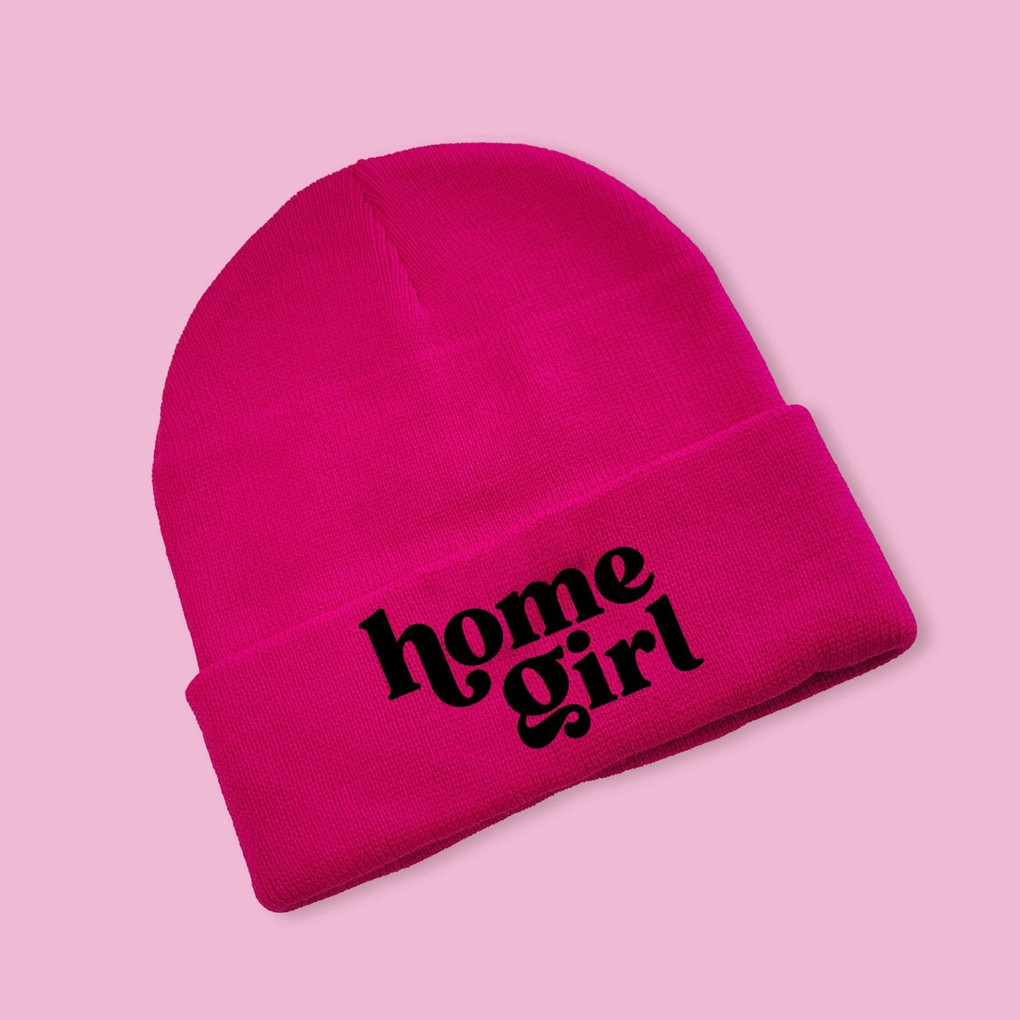 Beanie - Home Girl - Neon Pink - All Things Real Estate
