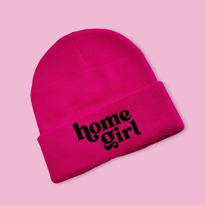 Beanie - Home Girl - Neon Pink - All Things Real Estate