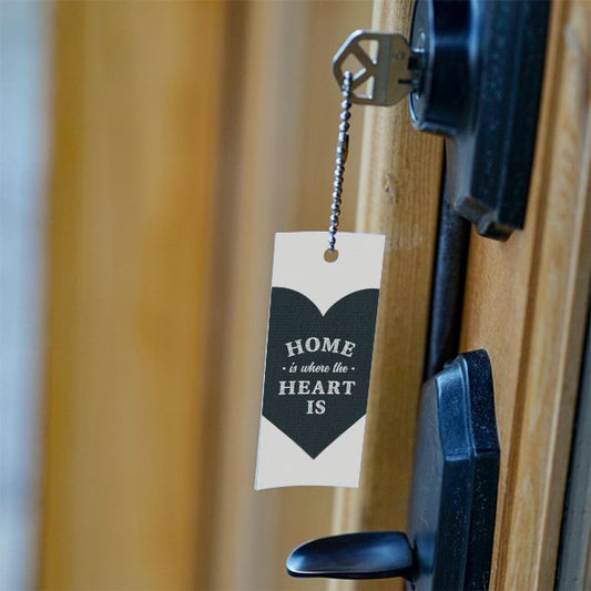 Canvas Key Tags - Home is Where the Heart is