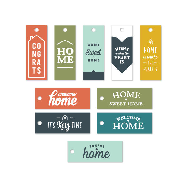 Canvas Key Tags - Multipack No. 2 - All Things Real Estate
