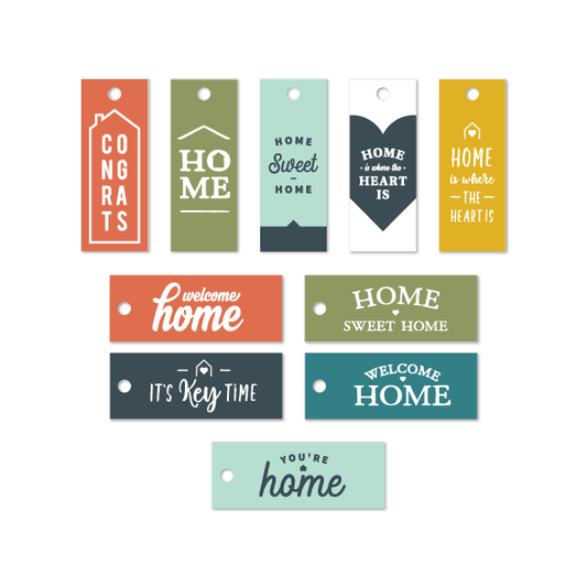 Canvas Key Tags - Multipack No. 2 - All Things Real Estate