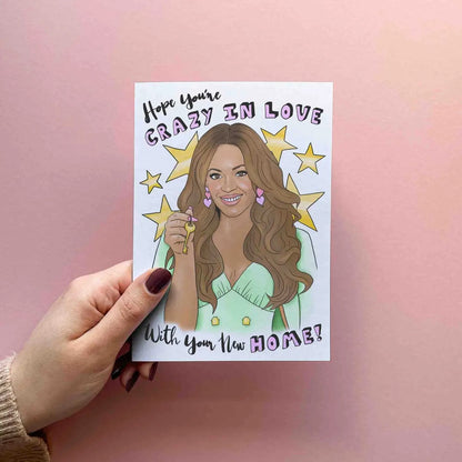 Celebration Card - Hope you're CRAZY IN LOVE with your new HOME! - All Things Real Estate