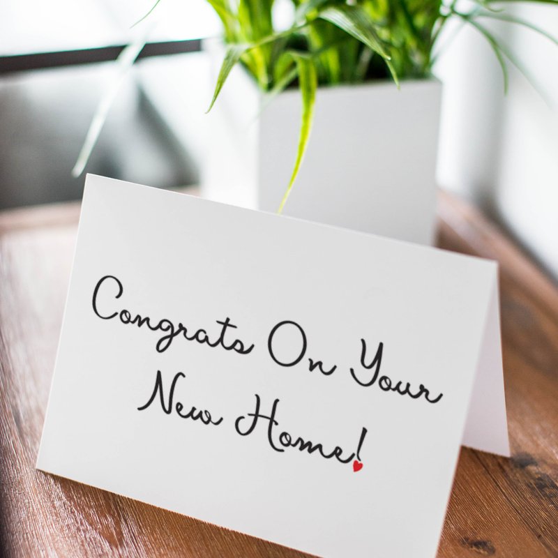 Celebration Cards - Congrats! - Cursive with a heart - All Things Real Estate