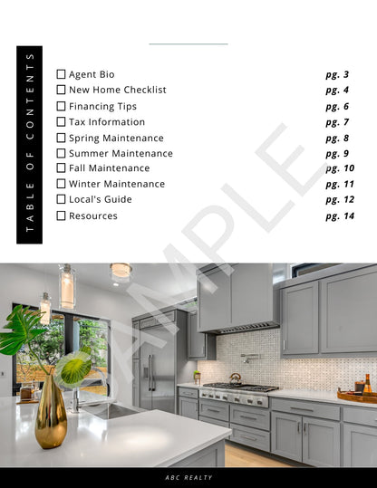 Closing Day Packet - Canva Editable Template - All Things Real Estate