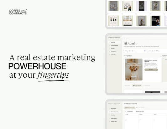 Coffee & Contracts Marketing Membership for Real Estate Agents - All Things Real Estate