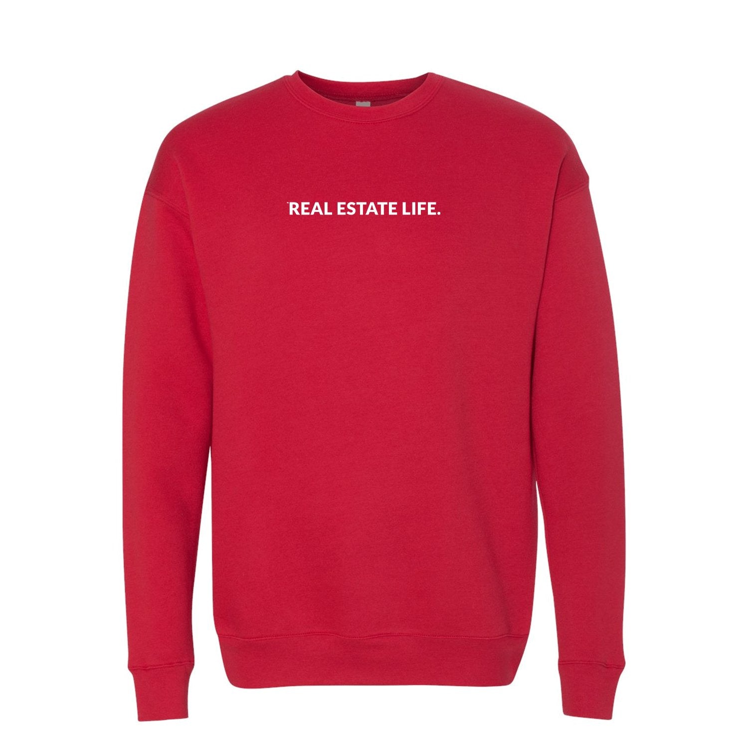 Crewneck - Real Estate Life.™- Red - All Things Real Estate