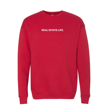 Crewneck - Real Estate Life.™- Red - All Things Real Estate