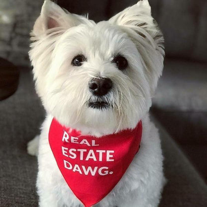 Dog Bandana - Real Estate Dawg. (Red) - All Things Real Estate