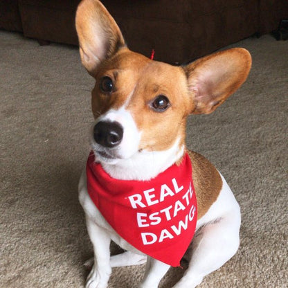 Dog Bandana - Real Estate Dawg. (Red) - All Things Real Estate