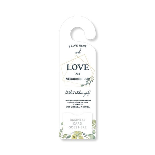 Door Hanger - Botanical Neighborhood Agent No.1 - All Things Real Estate