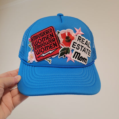 “Real Estate Mom” Foam Trucker – Empowered & Blue Edition