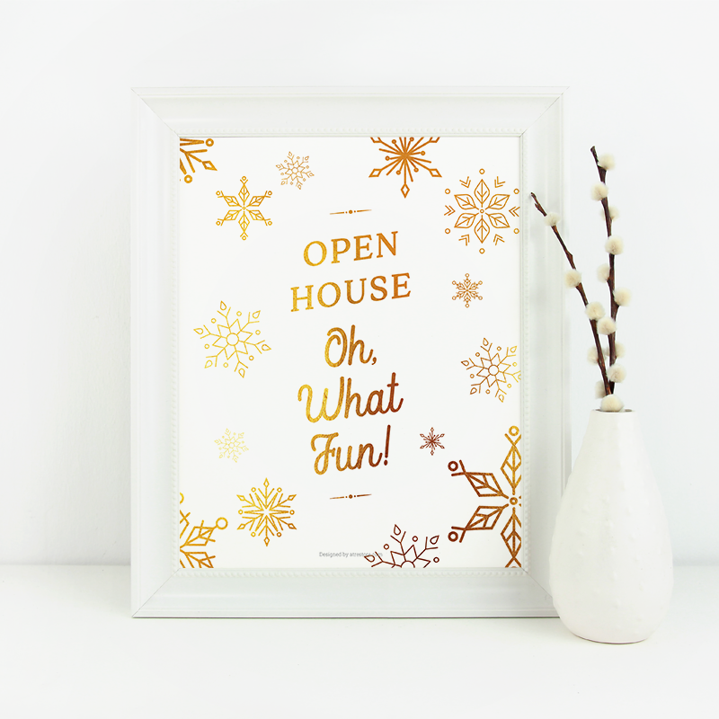 Holiday Open House No. 2 - Downloadable from All Things Real Estate Store