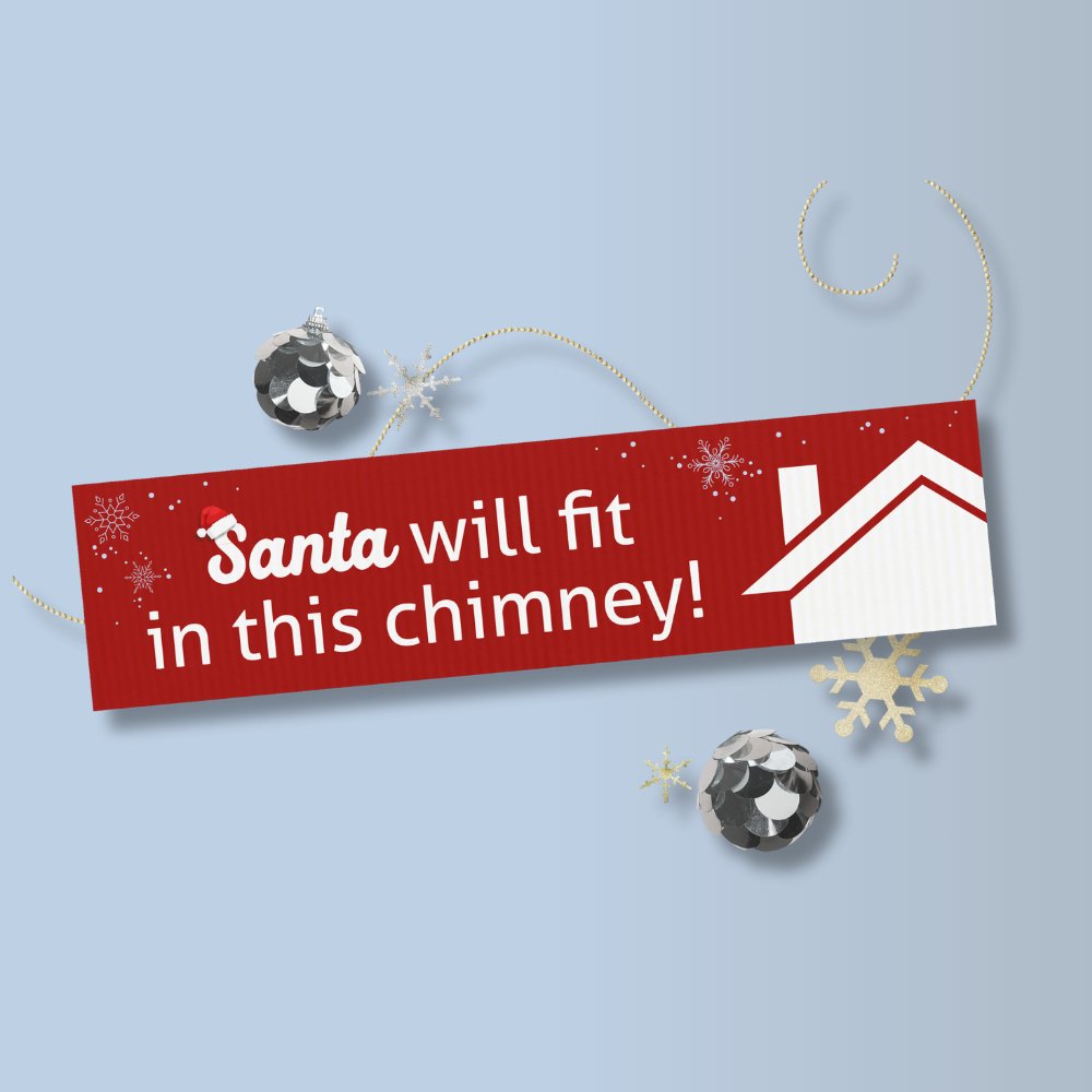 Holiday Sign - Santa Will Fit! - All Things Real Estate