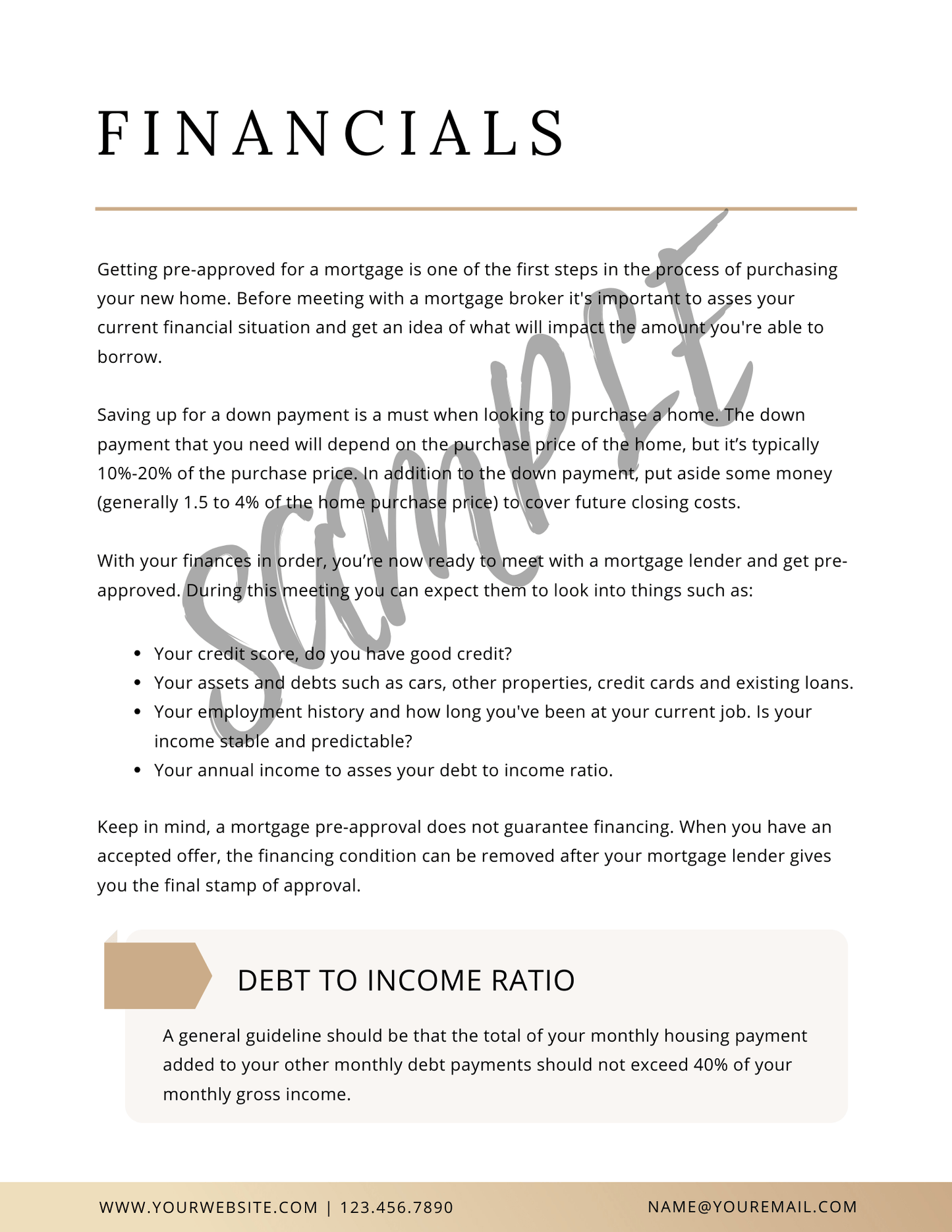 Home Buyer Guide - Canva Editable Template - All Things Real Estate