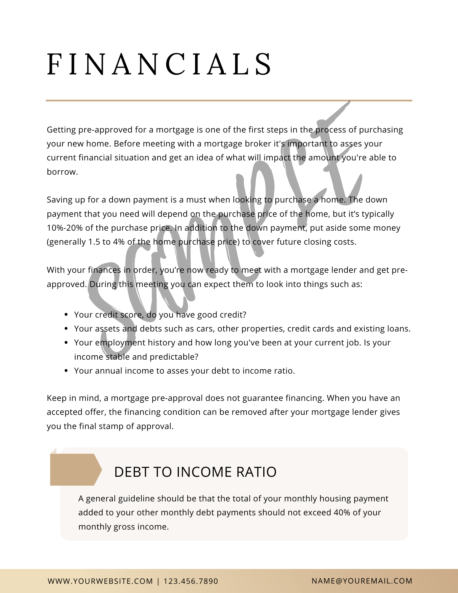 Home Buyer Guide - Canva Editable Template - All Things Real Estate