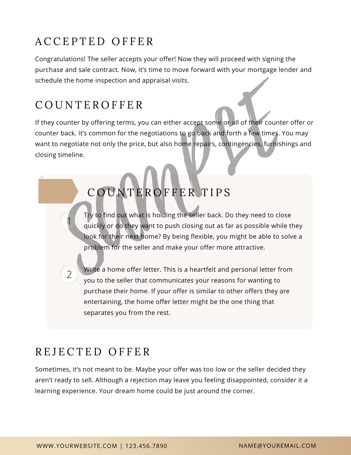Home Buyer Guide - Canva Editable Template - All Things Real Estate