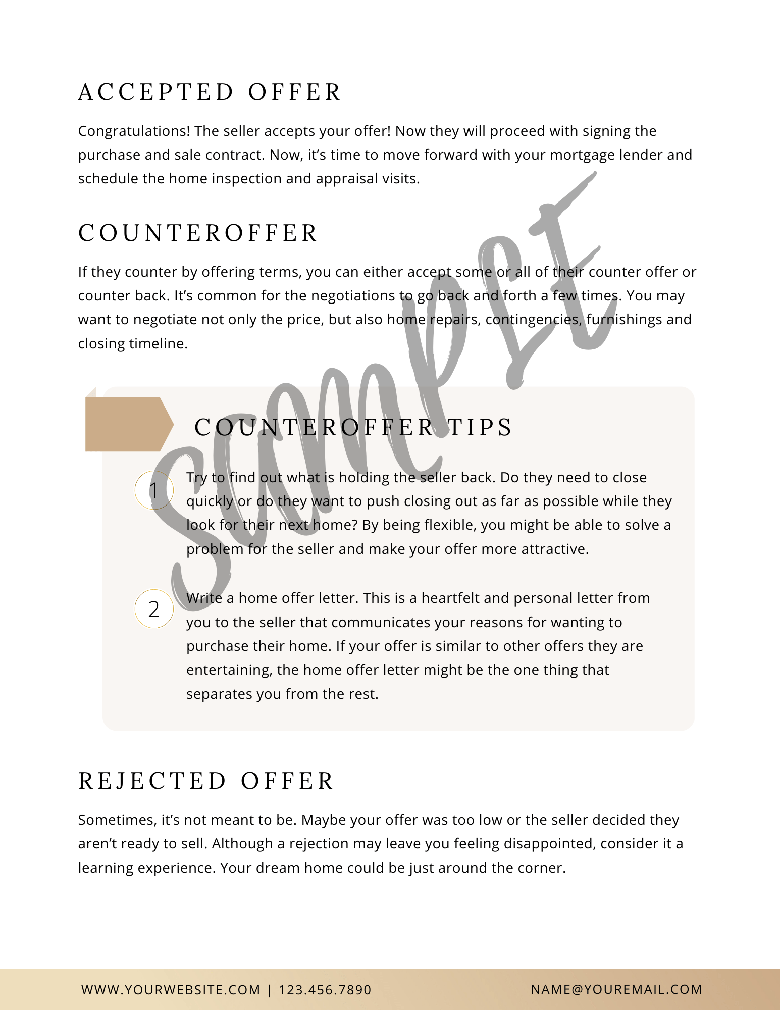 Home Buyer Guide - Canva Editable Template - All Things Real Estate