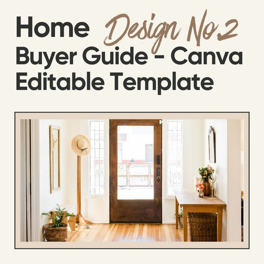 Home Buyer Guide - Canva Editable Template - Design No.2 - Canva Templates - All Things Real Estate