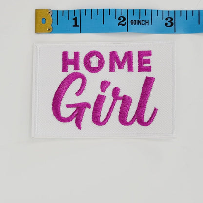 Home Girl Fuchsia Iron or Sew On Patch - All Things Real Estate