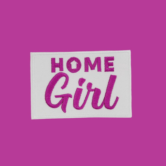 Home Girl Fuchsia Iron or Sew On Patch - All Things Real Estate