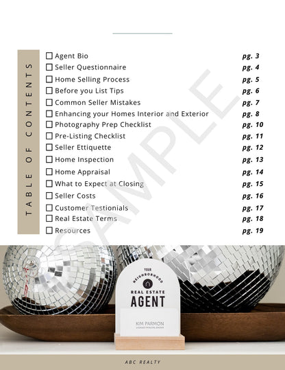 Home Seller Guide - Canva Editable Template - All Things Real Estate