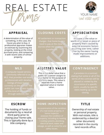 Home Seller Guide - Canva Editable Template - All Things Real Estate