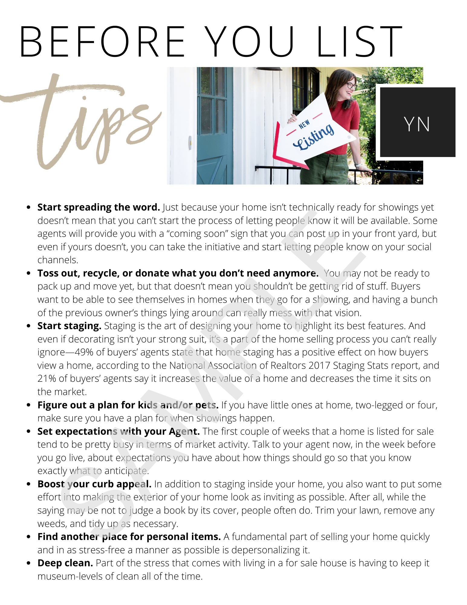 Home Seller Guide - Canva Editable Template - All Things Real Estate