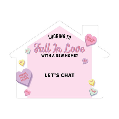 House-Shaped Notecards - Fall in Love - All Things Real Estate