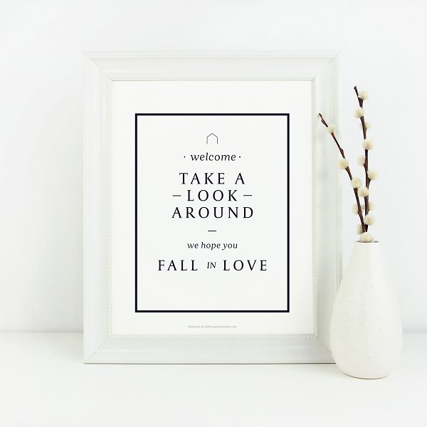 Listing Welcome Sign No.3 - Downloadable - All Things Real Estate