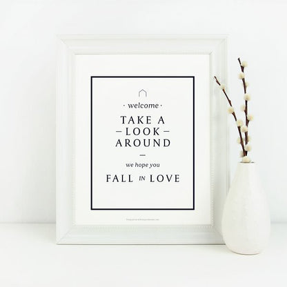 Listing Welcome Sign No.3 - Downloadable - All Things Real Estate