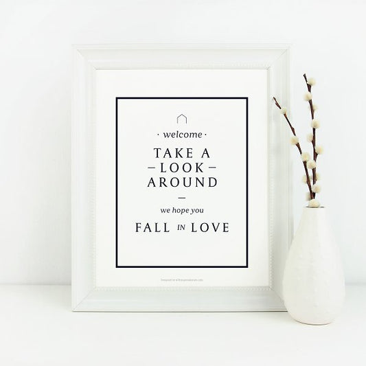 Listing Welcome Sign No.3 - Downloadable - All Things Real Estate