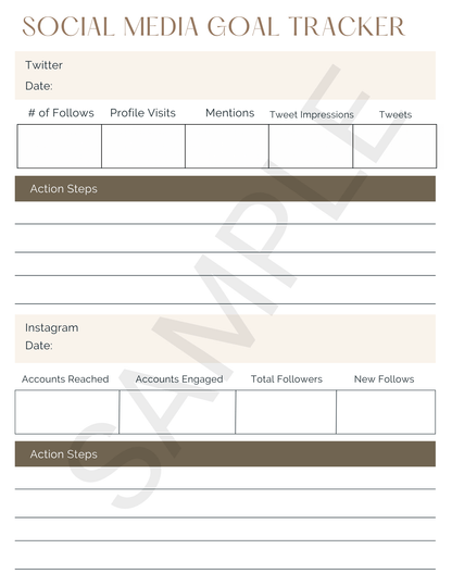 Marketing Planner - Canva Template & Printable - All Things Real Estate