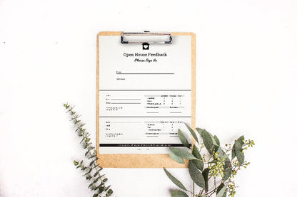 Open House Feedback Sheet No.1 - Downloadable - All Things Real Estate