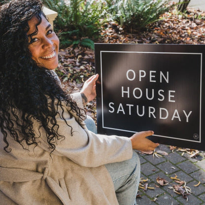 Open House Saturday - Minimal - Yard Sign - All Things Real Estate