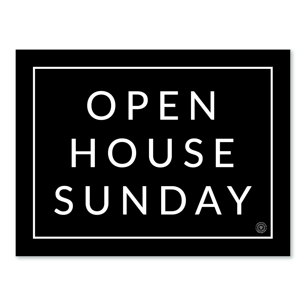 Open House Sunday - Minimal - Yard Sign - Yard Sign - All Things Real Estate