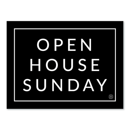 Open House Sunday - Minimal - Yard Sign - Yard Sign - All Things Real Estate