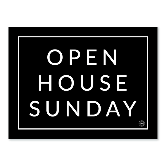 Open House Sunday - Minimal - Yard Sign - Yard Sign - All Things Real Estate