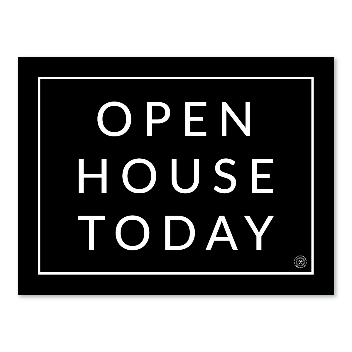 Open House Today - Minimal - Yard Sign - Yard Sign - All Things Real Estate