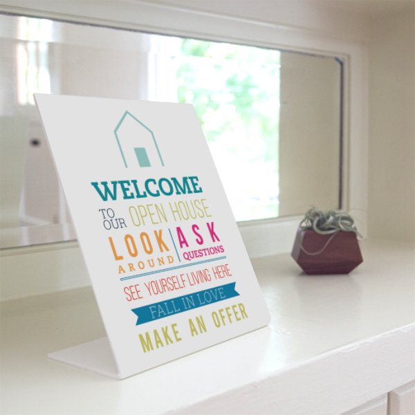 Open House Welcome Sign - No.4