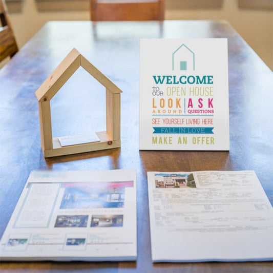 Open House Welcome Sign - No.4