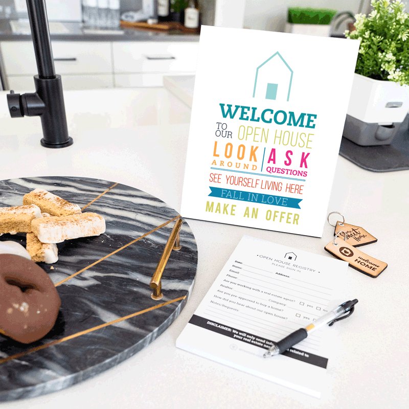Open House Welcome Sign - No.4