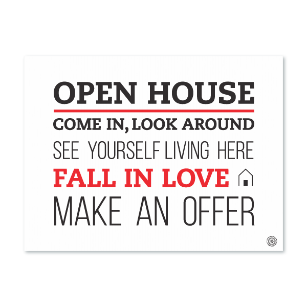 Open House Welcome Yard Sign No.1 - All Things Real Estate