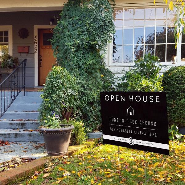 Open House Welcome Yard Sign No.6 - All Things Real Estate