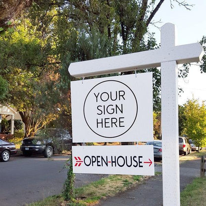 Open House - White w Red Arrow - All Things Real Estate