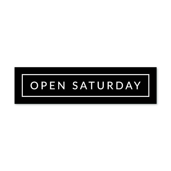 Open Saturday - Minimal - All Things Real Estate